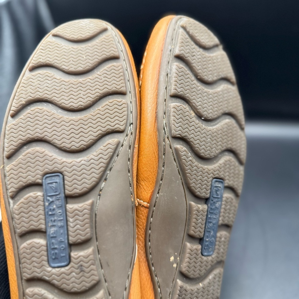 Sperry Wave Driver Venetian Loafer Slip On Tan Leather Mens 11.5 - Picture 13 of 16